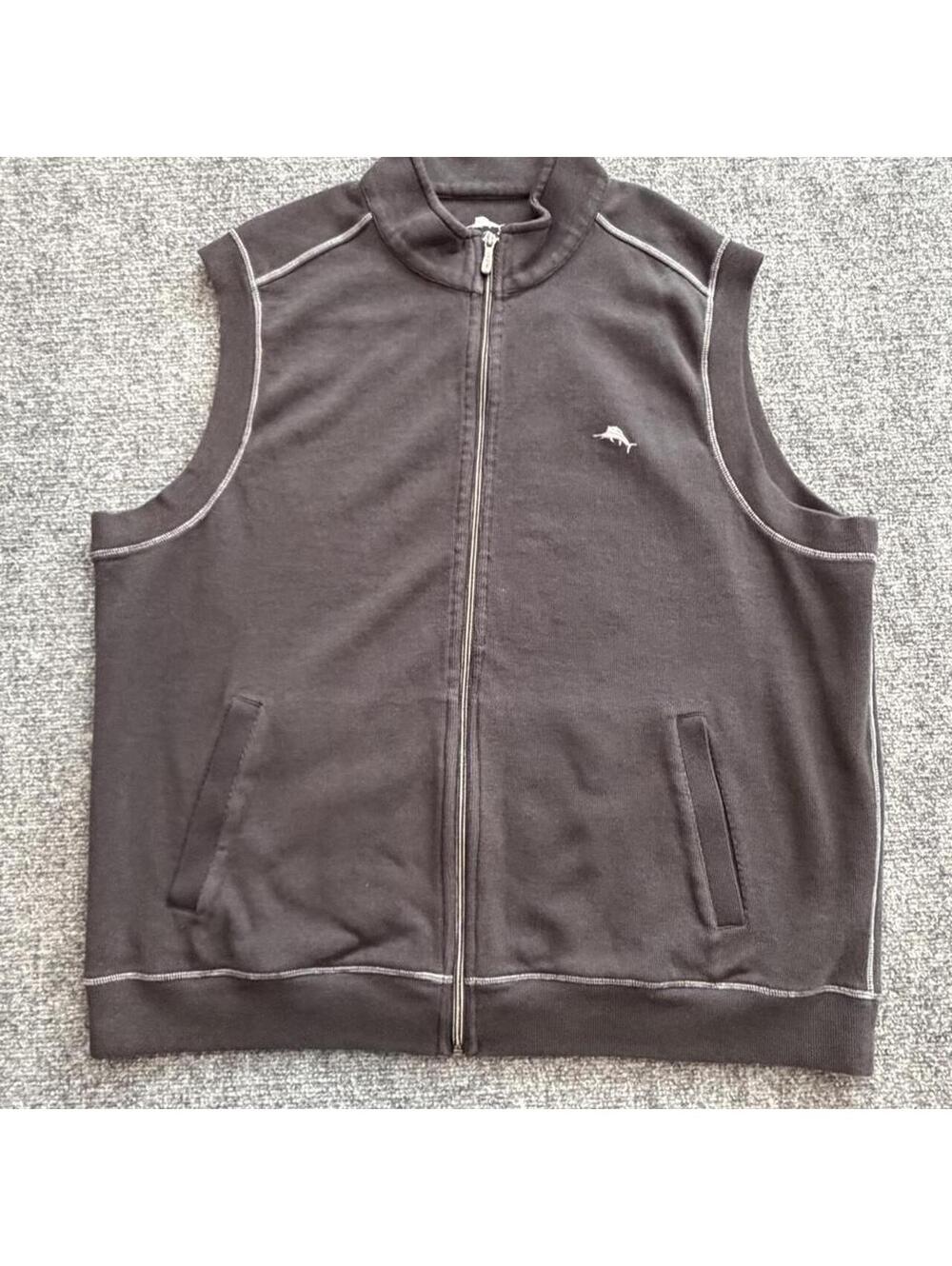 Tommy Bahama charcoal gray vest men’s XXL